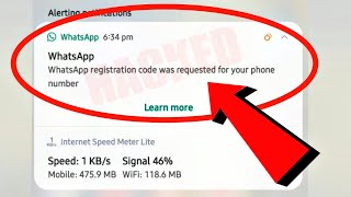 WhatsApp Registration Code Was Requested For Your Phone Number Problem Solve