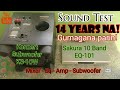 Sound Test | Konzert subwoofer KS-10W | Sakura Equalizer 10 band