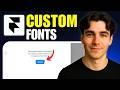 How To Upload Custom Fonts In Framer (Tutorial 2026)