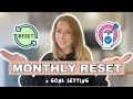 Monthly Reset Routine | April Goal Setting, Notion Planning, Cleaning & Meal Plan