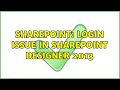 Sharepoint: Login issue in Sharepoint designer 2013