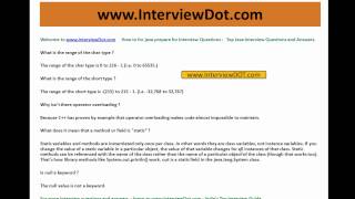 Top Core Java Interview Question and Answer Job Interview 13