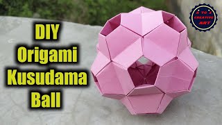 Origami Kusudama Ball Making For Beginners - Kusudama Little Turtle Tutorial @5MinuteCraftsYouTube