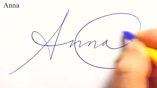 How to create a SIGNATURE (A-names) / 영어싸인 만들기 (A로 시작되는 이름)