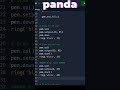 Draw Panda using python turtle #shorts #python #pythonturtle #programming #coding