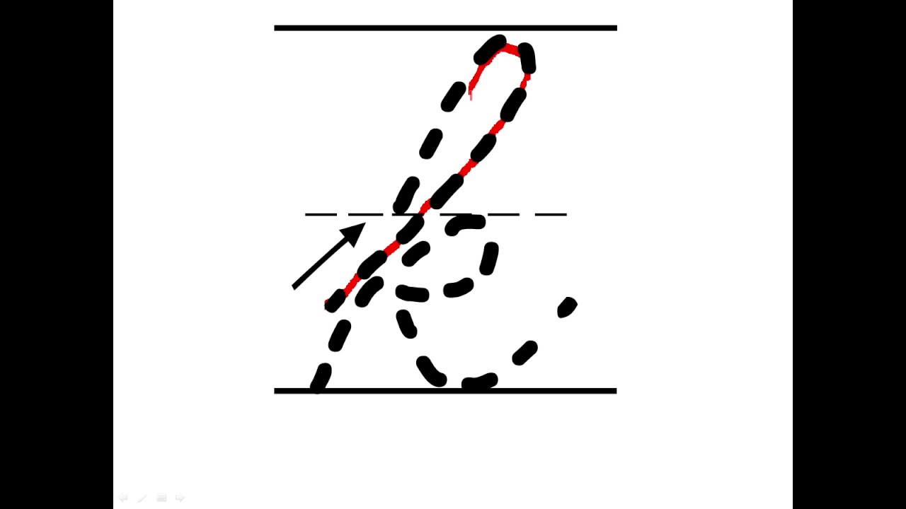 Cursive Lowercase K