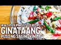 GINATAANG PUSO NG SAGING KINILAW | Banana Blossom in Coconut Milk Salad  | Hon and Hon Kitchen