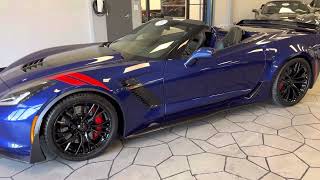 Limited production, only 12 produce an emerald blue Pristine 2016 Corvette, Z06 convertible