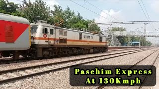 Bandra-Amritsar 12925 Paschim Express At Flat 130kmph🔥..