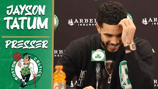 Jayson Tatum Jokes About Getting Away with FOUL on Lebron James