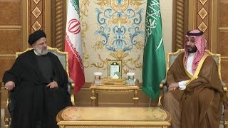 Saudi prince, Iran president hold first meeting since rapprochement | AFP