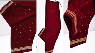 PAKISTANI SALWAR CUTTING STITCHING/KHARI SALWAR/STRAIGHT SALWAR/NARROW SALWAR/#NEW DESIGN