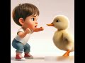 a duckling is fighting with a kid funny ai viralvideo shorts trending reels animation aiairt