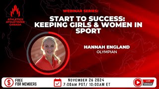 Start to Success: Keeping Girls \u0026 Women in Sport