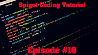 Spigot Coding Tutorial Ep#16 - Creating Multiple Config Files