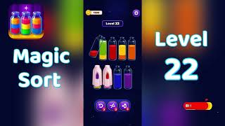 Magic Sort Level 22 Walkthrough 🎩✨ | Go Answer