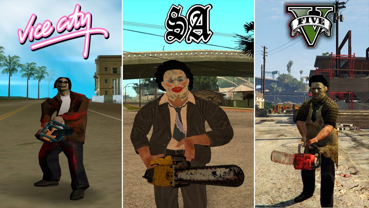 Leatherface In Gta Games Evolution Youtube