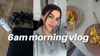 WAKING UP AT 6AM • healthy habits, pilates, skincare