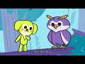 🎵 la chanson d igor le hibou 🦉🎵 le monde de jasmin comptines pour enfants dessin animé