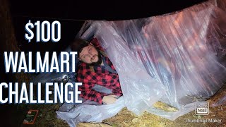 $100 Walmart Bug Out Bag Field Test // $50 Walmart Survival Challenge/ Does The Super Shelter Work