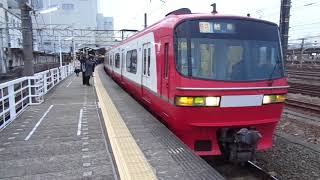 豊橋駅（名鉄線）　快速特急岐阜行き発車