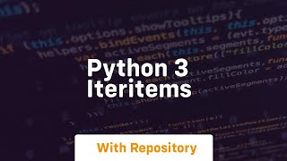 python 3 iteritems