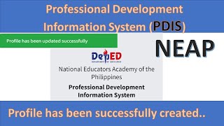 DepEd NEAP...how to login, reset and update my profile?