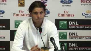 Nadal Discusses Beating Gulbis In Rome