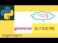 Python Coding Interview Question | Second largest number in Python