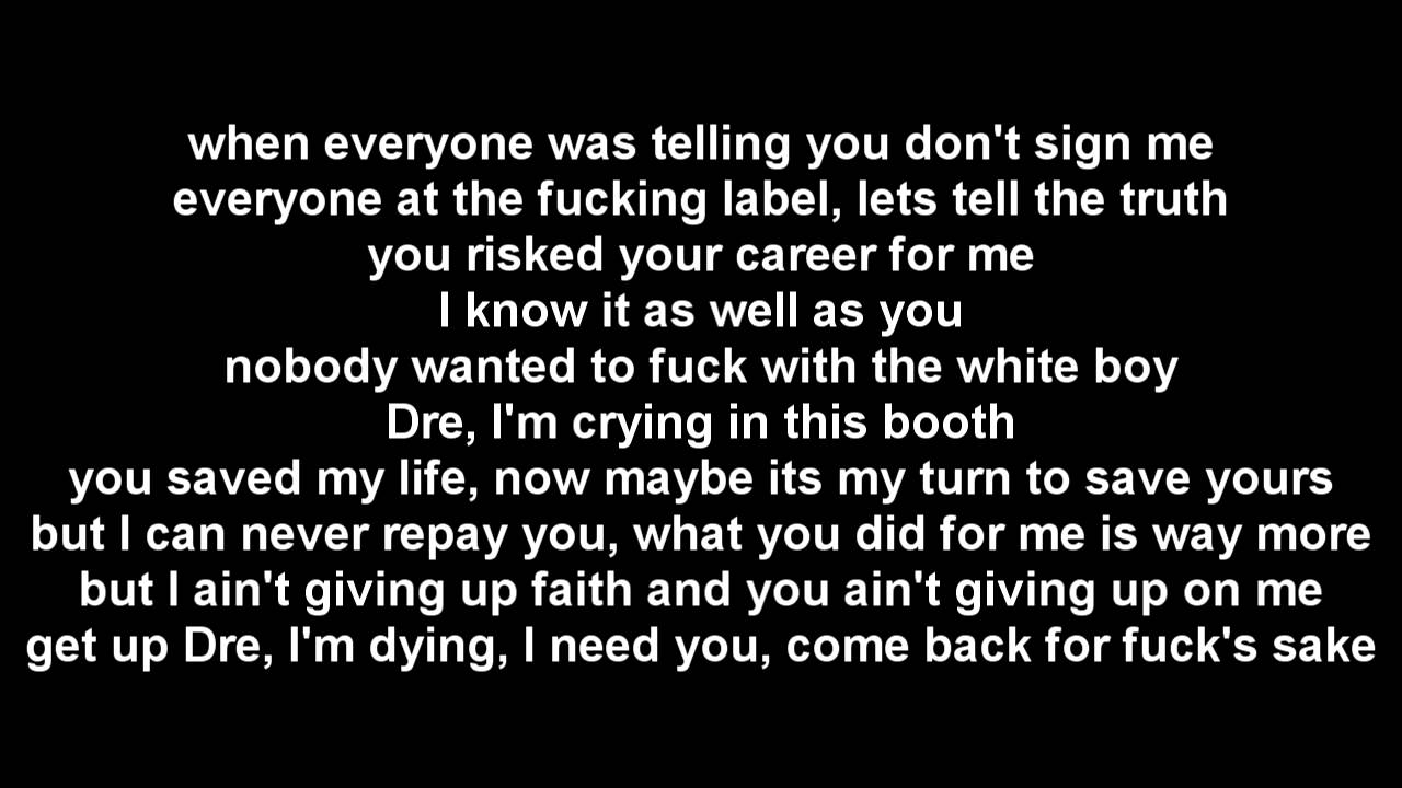 Dr. Dre Ft. Eminem & Skylar Grey - I Need A Doctor + Lyrics - YouTube