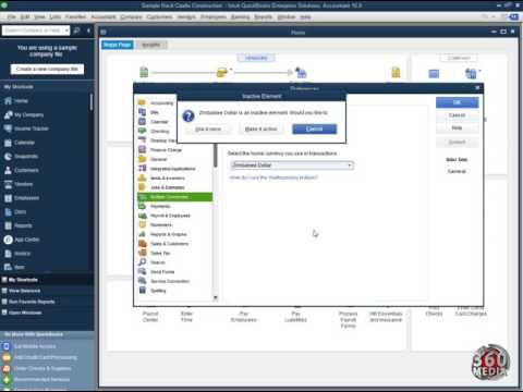 changing the currency in quickbooks part 1 changing the currency in quickbooks part 1