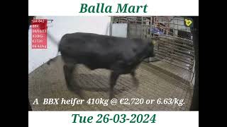 #ballamart spring weanling show and sale Tuesday 26-03-2024