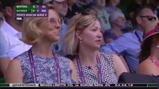 Kiki Bertens vs Kvitova |  WTA 2015| Wimbledon | Round 1