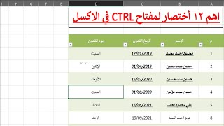 استراتيجيات فعالة: 12 اختصار Ctrl في Excel لكل محترف