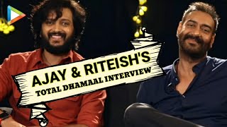 EXCLUSIVE: Ajay Devgn \u0026 Riteish Deshmukh’s Total Dhamaal Interview on Aamir, Akshay, Ranveer