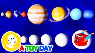 Planet SIZES for BABY | Planet comparison Game | Solar System Comparison for kids | 8 Planets sizes