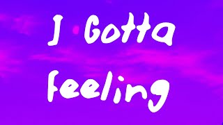 Black Eyed Peas - I Gotta Feeling (Lyrics)