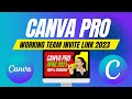 CANVA PRO TEAMS INVITE LINKS! - 🔥Brand New, Working Links for 2023🔥