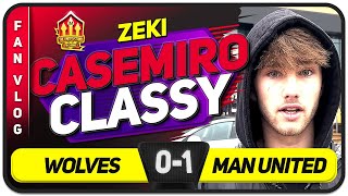 Wolves 0-1 Manchester United CASEMIRO BEST IN WORLD! | ZEKI'S Fan Vlog