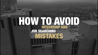 How to Avoid Job Search Mistakes | CU Boulder