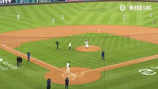 Hello Kitty Throws Out the First Pitch at Dodger Stadium on Hello Kitty Night! 🐱⚾️