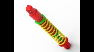 Solid edge tutorial - 39 l Shock absorber solid edge.