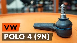 How to change tie rod end / track rod end on VW POLO 4 (9N) [TUTORIAL AUTODOC]