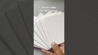 How To Make Canvas At Home 🤍 #diy #canvas #diycanvas #youtubeshorts