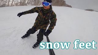 【Snowfeet】ミニスキーみたいな超コンパクトウィンタースポーツギア