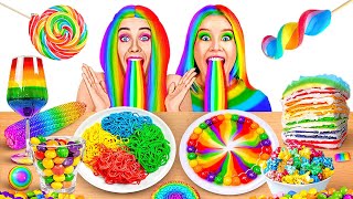 RAINBOW HACKS || Mystery Buttons Challenge! Pop It DIY’s And Crafts by 123 GO! FOOD