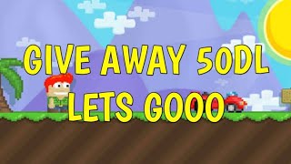 Give Away 50Dl buat 20 orang Di creative.ps Growtopia