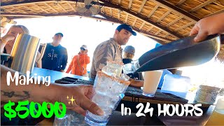 Making $5000 in 24 HOURS Bartending | Serving Rich Vacationers!!