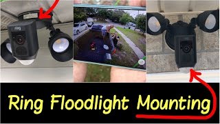 ✅Two Ways to Mount Ring Floodlight No Pre-Wired Setup | Best Smart Wifi Floodlight Security Camera