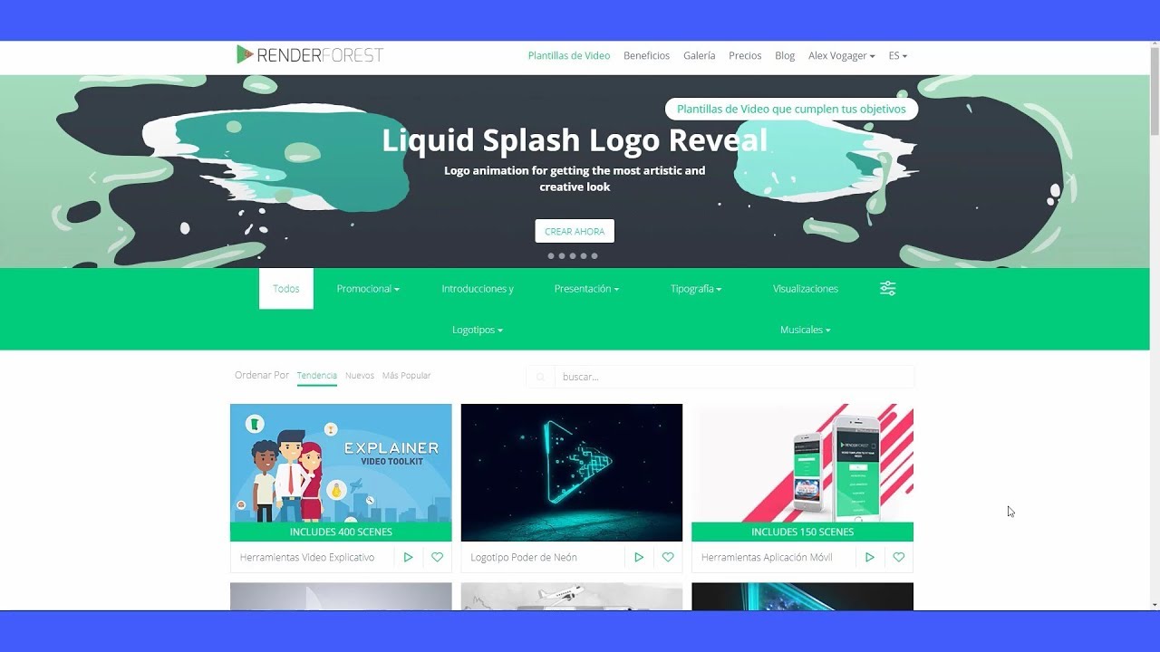 Crea Tus Vídeos Online Con Renderforest Dot Com Gratis - YouTube